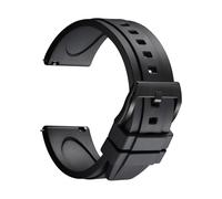 REZERO Bracelet de Montre en Caoutchouc FKM à Dégagement Rapide, Sangle de Montre en Fluoro-Caoutchouc, Épais et Solide, Lanière de Montre de Remplacement Étanche 19/20/21/22/23/24mm pour Homme, Femme
