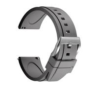 REZERO Bracelet de Montre en Caoutchouc FKM à Dégagement Rapide, Sangle de Montre en Fluoro-Caoutchouc, Épais et Solide, Lanière de Montre de Remplacement Étanche 19/20/21/22/23/24mm pour Homme, Femme