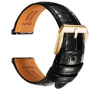 REZERO Bracelet de Montre en Cuir pour Homme, Sangle de Montre à Dégagement Rapide avec Motif Crocodile Embossé, Lanière de Remplacement de Luxe 19mm 20mm 21mm 22mm