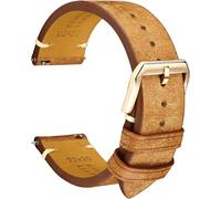 REZERO Bracelets de Montre en Cuir, Cuir de Veau Italien Top-Grain, Bracelet de Remplacement Finition Mate Vieillie pour Homme, Femme 18mm 19mm 20mm 21mm 22mm 23mm 24mm