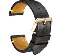 REZERO Bracelets de Montre en Cuir, Cuir de Veau Italien Top-Grain, Bracelet de Remplacement Finition Mate Vieillie pour Homme, Femme 18mm 19mm 20mm 21mm 22mm 23mm 24mm
