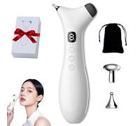 Rezuri - 4-in-1 Jaw Massager-Cura Pen TMJ Relief Device, Facial Sculpting Device with Soothing Heat and Vibration, Jaw & Neck Massager,for Double Chin, Face & Neck (Black)