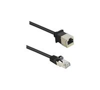RF-4394130 RJ45 Câble réseau, câble patch CAT 5e F/UTP 3.00 m noir Rallonge avec cliquet dencastrement, contacts dorés