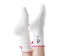 RF&CM Chaussettes brodées, Wildberry APERITIF Pilates Yoga Barre Grip, cadeau pour les amateurs de yoga, chaussettes de pilates, amateurs de Lillet
