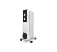 Orbegozo RF 1000 Radiateur à bain d’huile, 1000 W, construction modulaire composée de 5 éléments, modèle blanc, 3600 W, 1 litre, 44 décibels, bois, noir