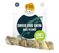 RF - Deer Jouet à mâcher pour Chiens Poisson Peau de morue pour Chien L - 10 pièces - Os pour Un Soin Dentaire Naturel Friandises pour Chiens Naturelles Jouet Chiots Adultes Snack croustillant