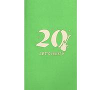 RF Distribution Carte de vœux Origami Surprise, 3D, Bon anniversaire - 20 ans