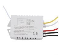 RF pour interrupteur de télécommande sans fil 220 V pour lumière 1/2/3 voies Interrupteur sans fil AC Récepteur de porte de garage Contrôle jusqu'à 30 m Portée Boîtier ABS (2 voies)