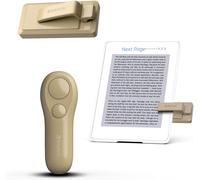 RF Télécommande Liseuse Kobo,Kindle,Tourne Page Liseuse for iPad iPhone Android Tablets,Tourneur Page Liseuse pour Lire des Romans et Prendre des Photos(Marron Clair)(Q96)