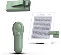 RF Télécommande Liseuse Kobo,Kindle,Tourne Page Liseuse for iPad iPhone Android Tablets,Tourneur Page Liseuse pour Lire des Romans et Prendre des Photos(Vert)(Q100)