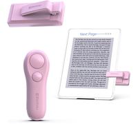 RF Télécommande Liseuse Kobo,Kindle,Tourne Page Liseuse for iPad iPhone Android Tablets,Tourneur Page Liseuse pour Lire des Romans et Prendre des Photos(Rose)(Q99)
