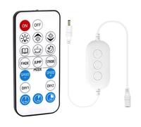 RF Télécommande Variateur pour les bandes lumineuses LED unicolores,Télécommande sans fil 18 touches et contrôleur en ligne DC 5-2