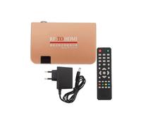 RF to HDMI-compatible-compatible Converter Adapter Analog Receiver Analog TV Box Digital Box Remote Control EU Plug