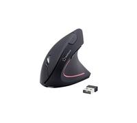 RF-WM-322 - Souris verticale - pour droitiers - optique - 5 boutons - sans fil - 2.4 GHz - récepteur sans fil USB - noir
