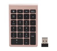 RF304 22 touches pavé numérique USB 2.4G sans fil mini clavier avec récepteur or rose