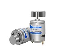 RF385 miniature single shaft dual shaft vibration electronic starter electronic starter 12v24v small high torque adjustable high and low speed electronic starter ICXLPMC(Double head Sector,24V 8000RPM