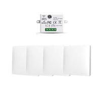 RF433 Lot de 4 interrupteurs sans fil sans fil avec émetteur et contrôleur récepteur 10 A 240 V