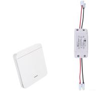RF433 Télécommande sans fil AC 90-250 V 10 A | Boîtier ABS, installation facile, convient pour les systèmes électriques domestiques ou industriels (LN3 + 1 panneau)