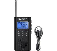 RF886 Radio Portable à Ondes Courtes Petite Radio AM/FM/SW/UKW Radio Numérique,Radio alimentée par Batterie et Haut-Parleur BT,Antenne Externe 3M