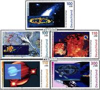 RFA (FR.Allemagne) 2077-2081 (complète.Edition.) avec Hologrammfolie Neuf avec Gomme Originale ** MNH 1999 Cosmos (Timbres pour Les collectionneurs) L´Espace