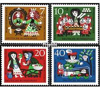 RFA (FR.Allemagne) 385-388 (complète.Edition.) neuf avec gomme originale ** MNH 1962 grimm Fairytale - Schneewitchen (Timbres pour les collectionneurs) Contes de fées / mythes / légendes