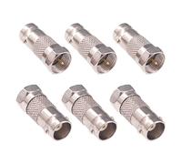 RFaha Lot de 6 adaptateurs coaxiaux RF de type F mâle vers BNC femelle pour antenne de caméra de vidéosurveillance (F129-6)