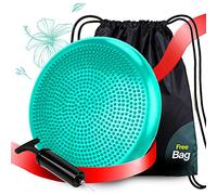 RFAQK Coussin articulé avec pompe et housse de sac à dos - Extra épais, flexible, stabilité pour enfants sensoriels en salle de classe, entraînement et chaise de bureau (vert)