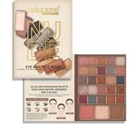 Rfcbc-Bellapierre Nude Face & Eye Book Palette 25 Ombres À Paupières Avec Blush, Bronzer Et Highlighter Non-Toxique & Sans Parabène Vegan & Cruelty-Free