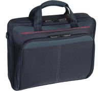 RFCBC-Classic Clamshell Sacoche pour Ordinateur Portable 15.6 Pouces, Sac à Bandoulière Homme Femme Confortable, Mallette Multi-Compartiment avec Poches \u2013 Noir, CN31 Noir