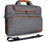 RFCBC-Sacoche Ordinateur 17 Pouces Imperméable Pochette PC Portable Sac à Bandoulière Homme Business pour 17-17.3"" Notebook/Dell/Lenovo/Acer/HP/MSI/ASUS, Gris Foncé 2 Gris