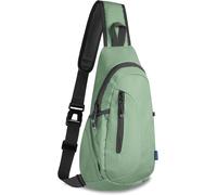 Rfcbc-Small Sling Canvas Bag Lightweight Crossbody Bag For Women Rucksack For Men Running Backpack Travel Chest Pack Shoulder Daypack For Gym Work Outdoor Hiking Sports Aqua Geen