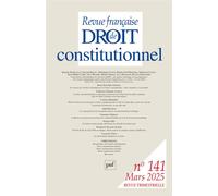 Rfdc - 141 - 2025-1 - Collectif - Puf - broché - Revue