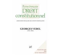 RFDC 2004, n° HS Hommage à Georges Vedel - Collectif - Puf - broché - Revue