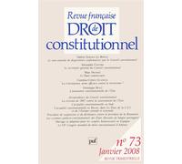 RFDC 2008, n° 73 Tome 73 - Collectif - Puf - broché - Revue