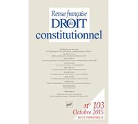 RFDC 2015, n° 103 - Collectif - Puf - broché - Revue