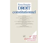 RFDC 2022, n° 132 Varia - Collectif - Puf - broché - Revue