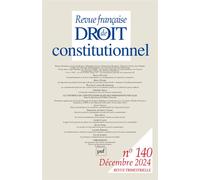 Rfdc 2024, n.140 Le contrôle de constitutionnalité des dispositions fiscales - Collectif - Puf - broché - Revue