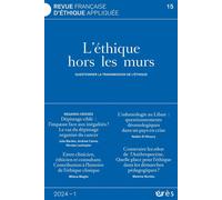 RFEA 15 - L'éthique hors les murs. Questionner la transmission des pratiques de l'éthique - Collectif - Eres - broché - Revue