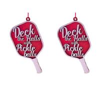 Rfeeuubft 2X DéCorez Les Couloirs avec Une DéCoration de Pickleballs pour NoëL, Cadeau Parfait pour Les Amateurs de Pickleball, Cadeau SpéCial et