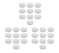 Rfeeuubft 30 Pièces en Plastique Art Décoration D'Ongle Mallette de Rangement Rotatif Roue Vide Strass Perles Tranches Clair