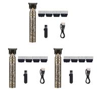 Rfeeuubft 3X Rasoir de Coupe de Cheveux pour Recharge Rasoir Adulte ÉLectrique Vintage Tondeuse Rasoir Maison USB Chargement Salon de Coiffure A