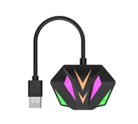 Rfeeuubft Adaptateur USB vers RJ45 Carte Réseau Ethernet 10/100/1000 Mbps Effet D'Éclairage RGB pour Ordinateur PC Portable