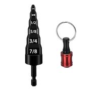 Rfeeuubft Outil de Réparation + Porte-Embout, Outil D'Évasement de Tuyau en Cuivre de Climatiseur, Embouts 1/4 Po, 3/8 Po, 1/2 Po, 5/8 Po, 3/4 Po et 7/8 Po