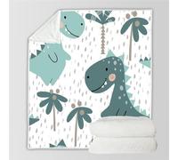 RFFLUX 3D Dino Couverture 150x200 cm 1 Personne Douce et Chaude Plaid Couverture Dinosaure Mignon Blanket en Microfibre Flanelle Canapé La Chambre Jete de lit（Style 15-15）