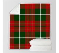 RFFLUX 3D Noël Couverture 150x200 cm 1 Personne Douce et Chaude Plaid Couverture Rouge à Carreaux Blanket en Microfibre Flanelle Canapé La Chambre Jete de lit（Style 19-14）