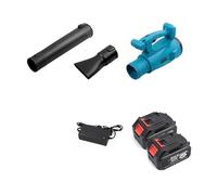 RFGTHY Souffleur d'air Électrique 1000W, 3000r/min, 21V, sans Fil, for Poussière De Neige, avec Batterie Au Lithium Et Chargeur, for Le Nettoyage des Tuyaux LéGer Et Portable(2 Battery Set)