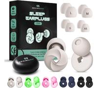 Rfgvc-Bouchons D'oreille Avec Réduction Du Bruit De 33 Db, Coussinets Interchangeables En 4 Tailles Et Étui De Transport Compact (Blanc, Taille Unique)