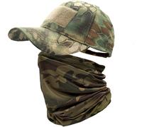 Rfgvc-Camo Casquette Homme Avec Refroidissement Cache-Cou Casquettes De Baseball Visage Écharpe Armée Tactique Militaire Chapeau Tour De Cou Pour Courir Chasse Cyclisme Sports