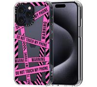 Rfgvc-Coque Pour Iphone 15 Pro Max - Housse Fine Transparente Antichoc En Tpu + Pc [Protection Contre Les Chutes De 2 M/Anti-Pelage] - Ne Touche Pas À Mon Téléphone