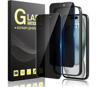 Rfgvc-Verre Tremp? Anti-Espion Pour Iphone 15 6,1 Pouces, Vitre Protection Pour Iphone 15 ?Cran Protege Kit Outil D'installation Facile, [Sans Bulles][9h Duret?][Facile ? Installer]